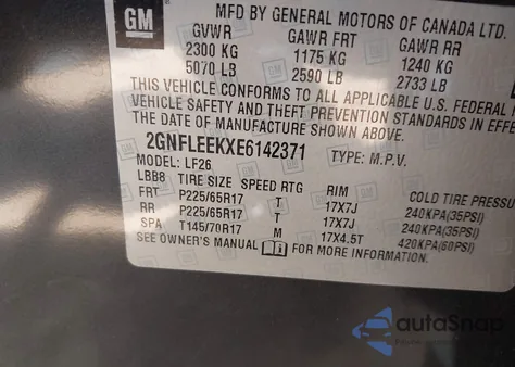 2014 Chevrolet Equinox Ls z USA, uszkodzony, nr VIN 2GNFLEEKXE6142371